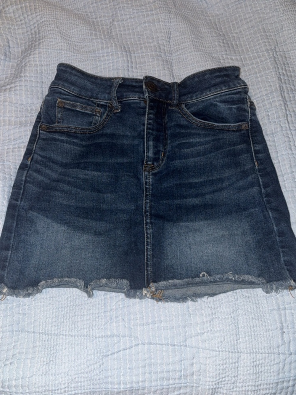 American Eagle Outfitters Dark Blue Denim Mini Skirt